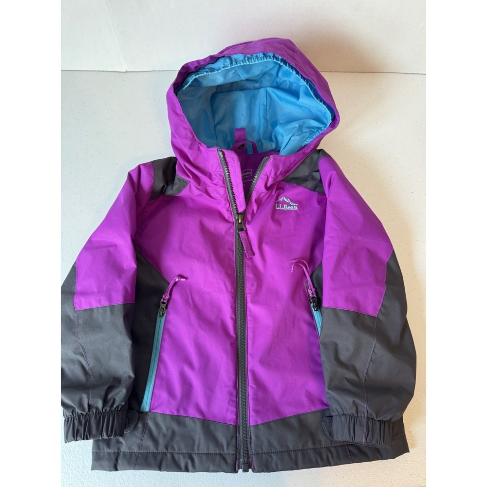 Unisex kids LL Bean Rain/wind Jacket 3T NWOT Full Zip Spring Showers Must Have